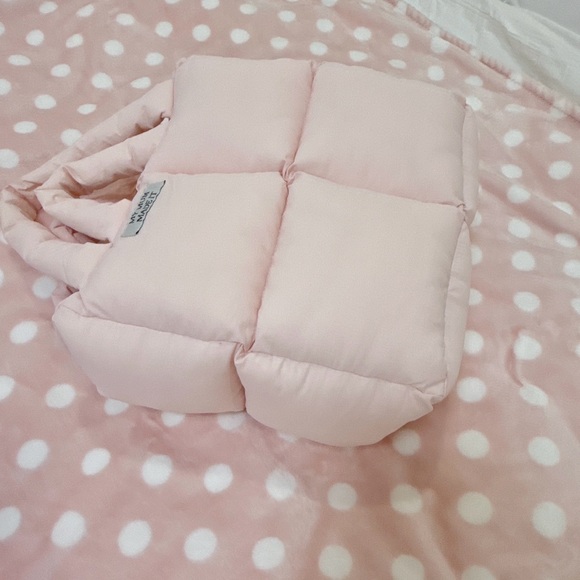 Pink Quilted Puffer Tote Bag - Picture 2 of 4